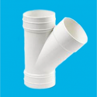 Bina Plastic BBB UPVC Soil Waste and Ventilating Fittings Series 135° Y Branch (Y Tee) With Inspection Opening FUYT