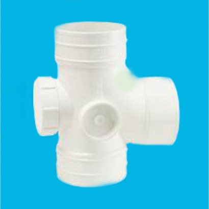 Bina Plastic BBB UPVC Soil Waste and Ventilating Fittings Series Equal Single Branch With Inspection Opening FUESB