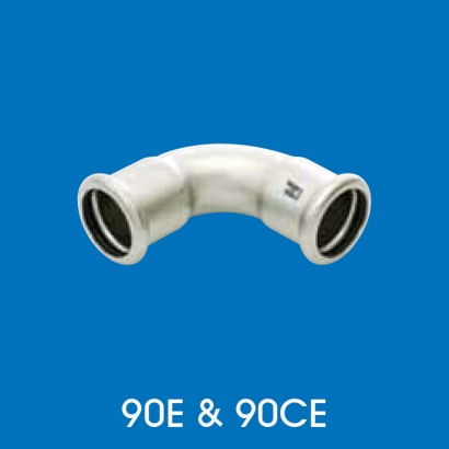 Hoto Press Fit Stainless Steel Fittings Series 90° Elbow 90CE