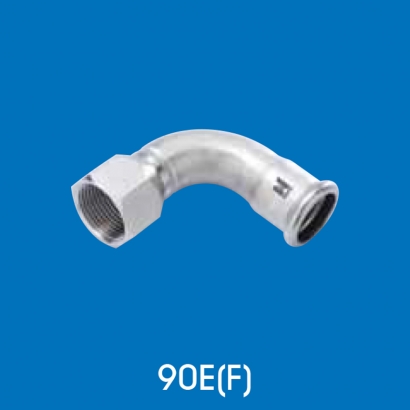 Hoto Press Fit Stainless Steel Fittings Series 90° Female Water Tap Elbow 90EF